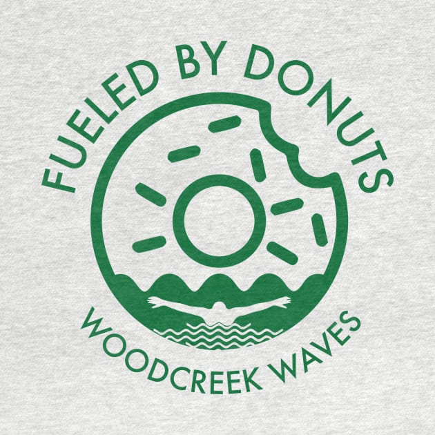 Fueled by Donuts (butterfly, green) by Woodcreek Waves